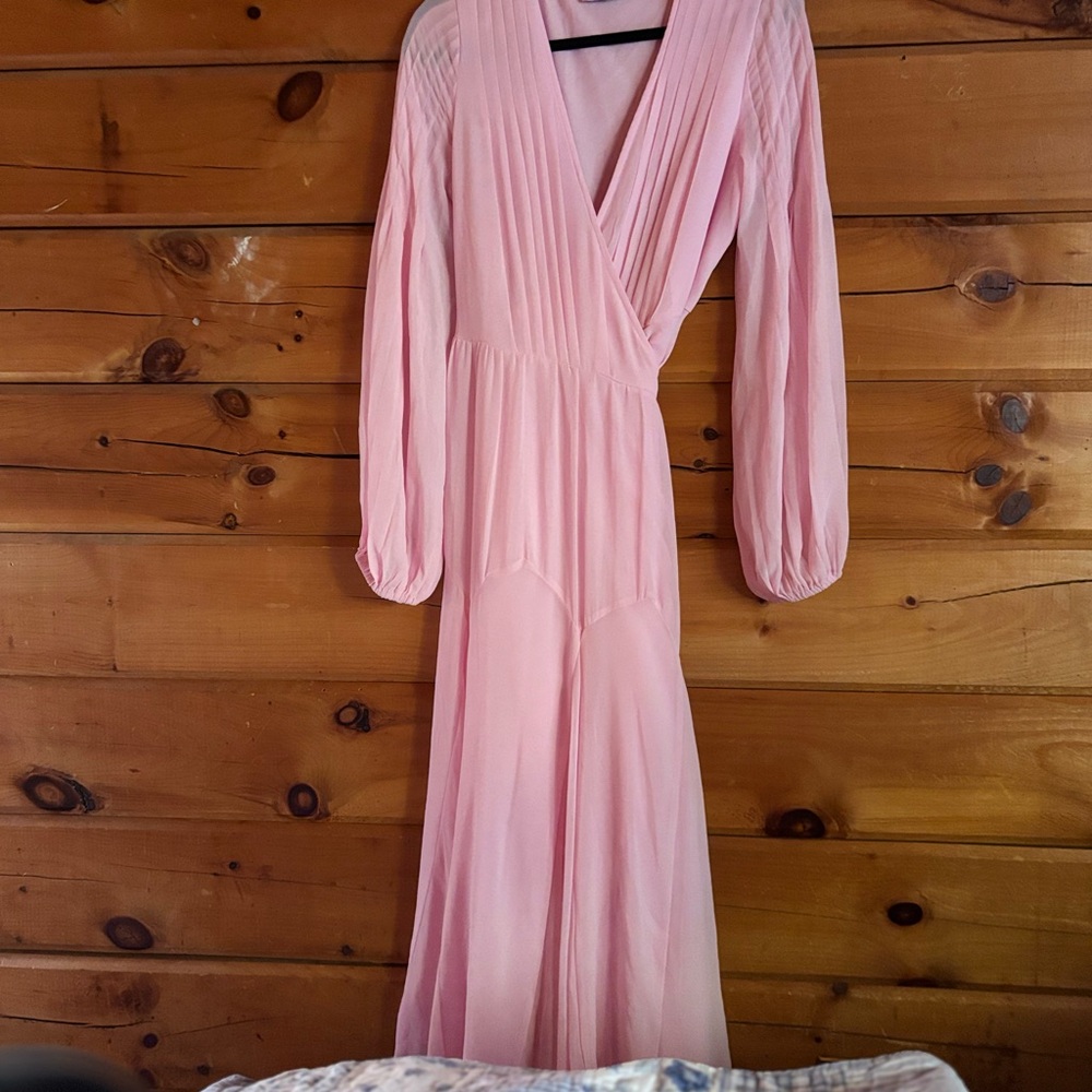 ASOS Soft Pink Long Sleeve Dress
